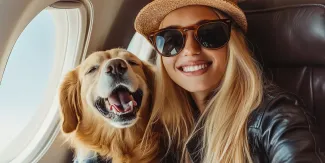 Dog Airline, Dog on plane