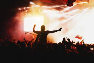 Outdoor music festival